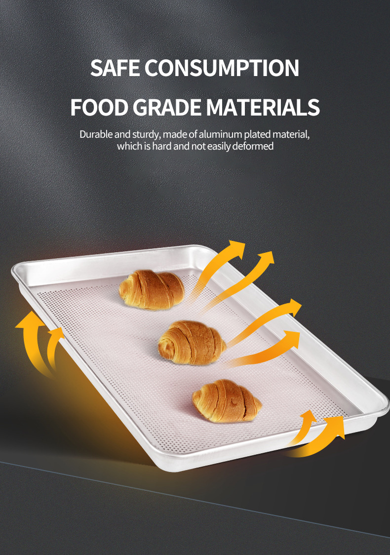 Aluminum Alloy Baking Tray with Punching and Hollow-out Design
