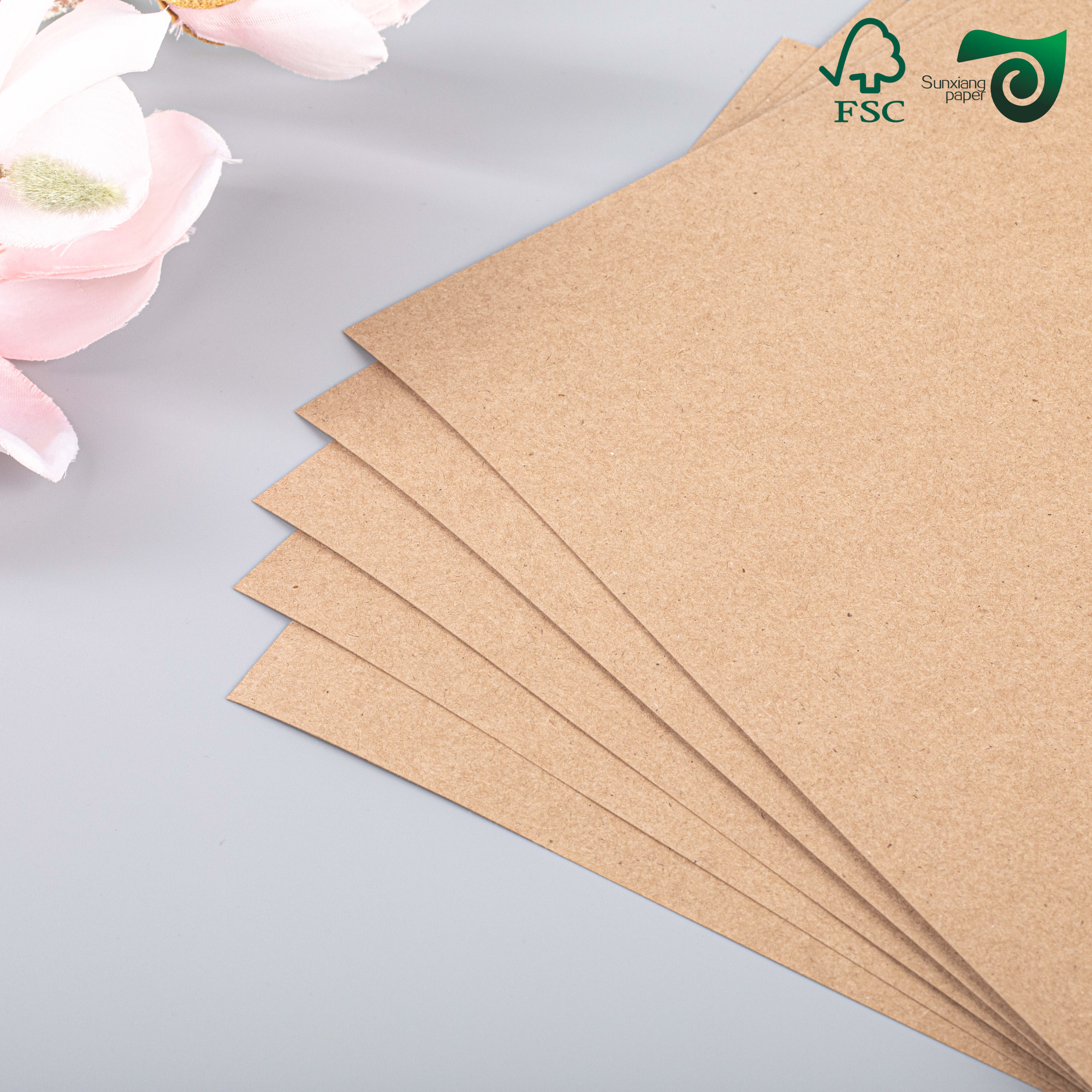 140g 15g Brown Kraft Liner Paper Single Sided PE Coated Food Grade For Packaging