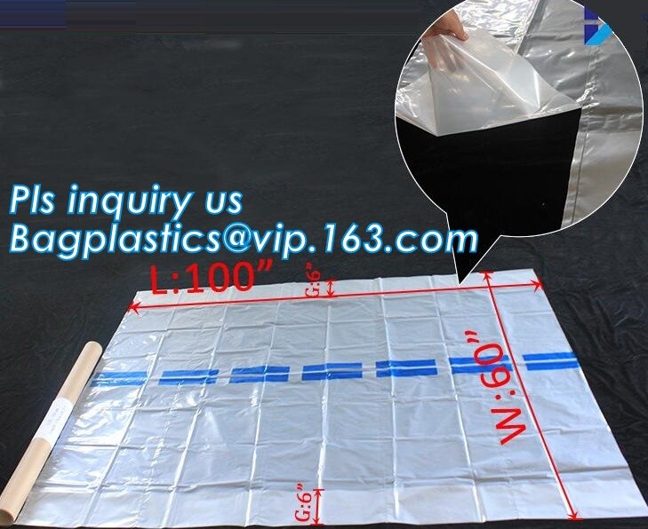 Customized Square Bottom or Side Guesst Plastic Protective Pallet Covers, 4 Mil Dust proof Clear Pallet Covers, BAGPLAST