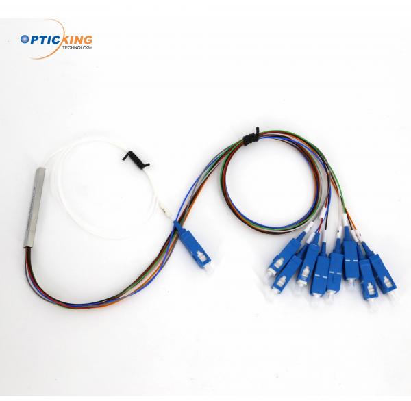 Quality FTTH Fiber Optic PLC Splitter 1x4 SC UPC/APC Connector for sale