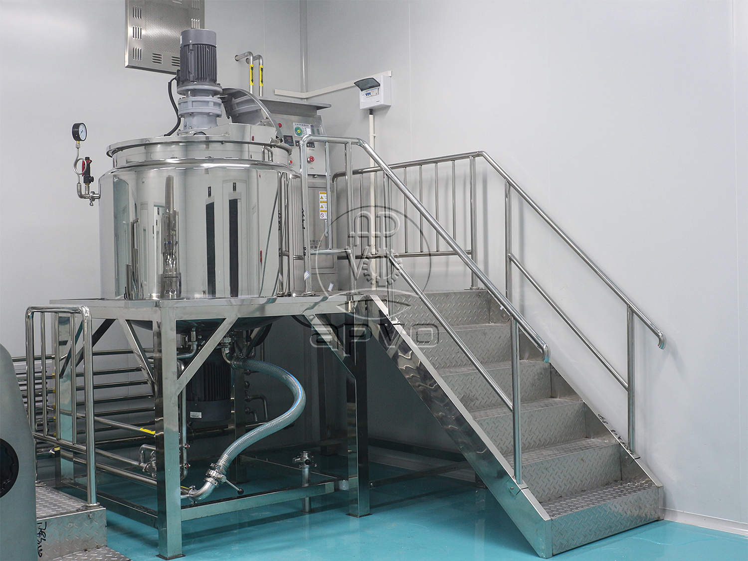 Industrial Detergent Liquid Dishwashing Soap Homogenizing Mixer Mixing Blending Machine