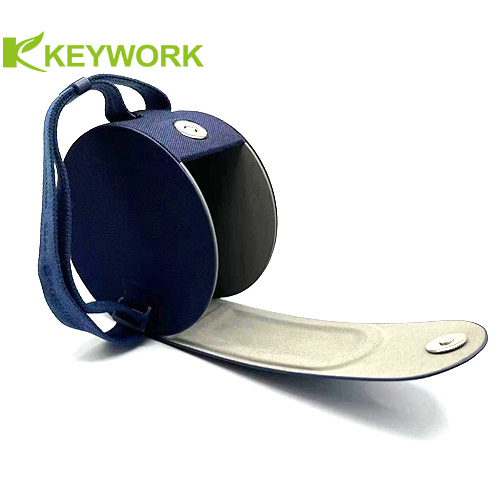 PU Leather Circular Foldable Sunglasses Case Round Glasses Storage Box