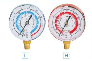 First-Class 134A Pressure gauge set, metal handle, explosion-proof bottle opener 2196 pipe pressure 600PSI-3000PSI