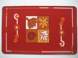 China Custom made trendy entryway internal red Absorbent Door Mats rug wholesale