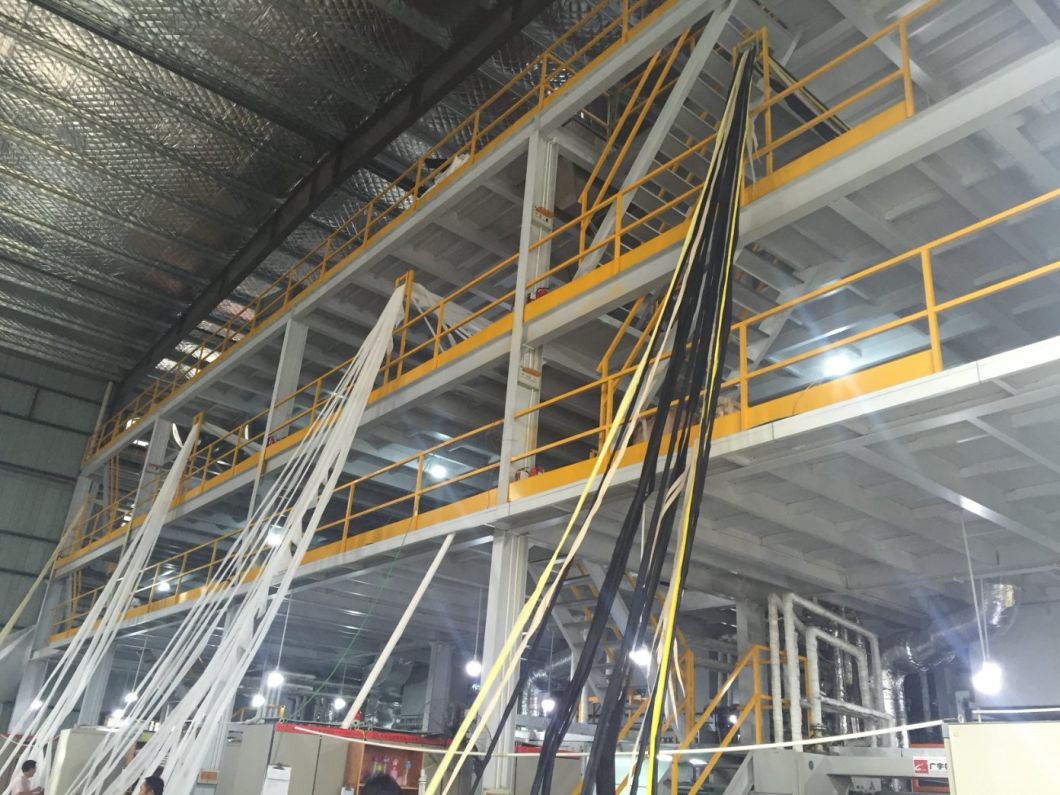 Cheap 3200mm SMS Meltblown Nonwoven Production Line for Diaper and Sanitary Double Beams Nonwoven Machine 3.2m SMS to Make PP Non Woven Fabric Medical Gowns