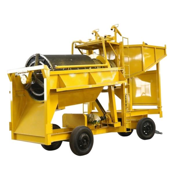 Large Scale Gold Mining Trommel Screen Gold Panning Machine Movable