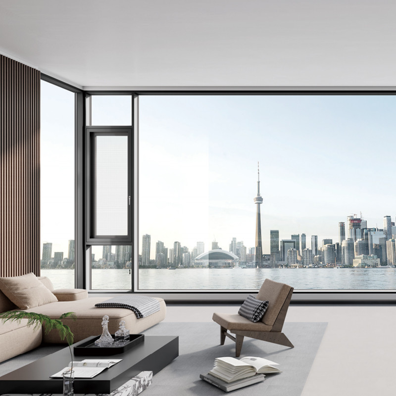 Weatherproof Lift Up Window Sound Insulation With Lever Handle