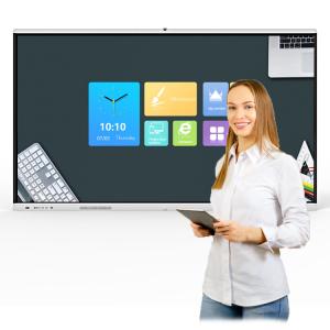 China Infrared Touch Screen Whiteboard , Smart Board Interactive Display 60hz Dual System wholesale