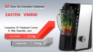 China Easten 800W 1.2 Liter Home Kitchen Vaccum Mixer/ Healthy Multifunctional Vegetable and Fruit Vaccum Mixer Food Processor on sale