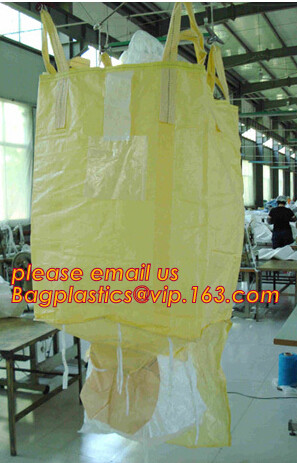 polypropylene woven plastic jumbo bag pp big bag for sand, building material, 500kg-1000kg PP Woven Jumbo Bag Big Bag wi