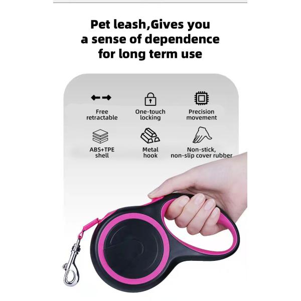 Traction Rope Simple Style Dogs Adjustable pet Leashes multi-color wlking