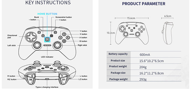 Gamepad Tesla Model Accessories Android Apple Tesla Game Controller Multi Color 600mA