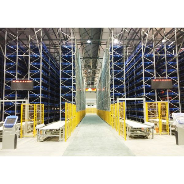Single Deep pallet Stacker Crane ASRS, Floor Supported SRM(Storage Retrieval Machine), Automatic Storage And Retrieval System,Automation Logistics