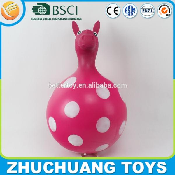 dot print horse head hopper ball animals