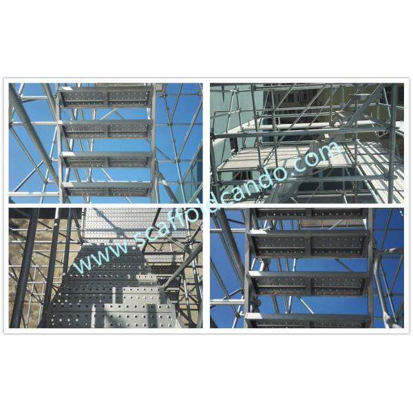 High performance Scaffolding galvanized steel ladder 550*2370mm 8 steps 850*2691mm 9 steps ladder with low price