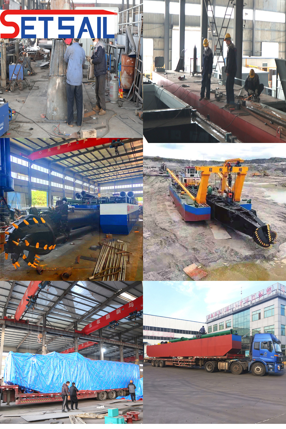 Hydraulic Cutter Suction Dredger with Capacity 1800 M3/H