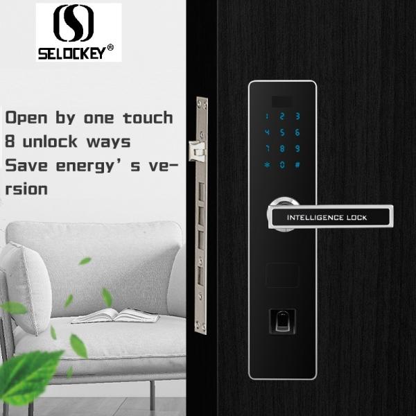 Quality Digital Electronic Keyless Password Code BLE Biometric Smart Locks for sale