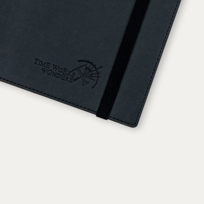 Black FSC Paper Softcover Weekly Planner 2023 Yearly Agenda Monthly Tabs