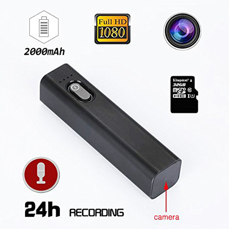 Spycam Power Bank Video HD Camera 1080P With Remaing Battery Indicator 2000mah