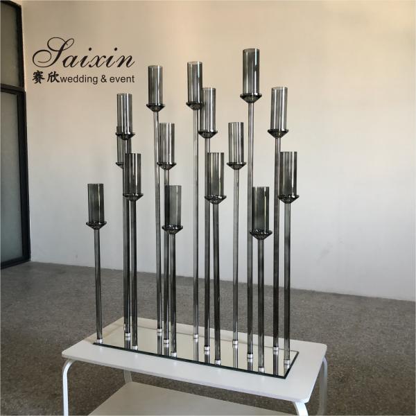 ZT-564 Luxury high White Pillar tree stand acrylic flower arrangement stands wedding table decoration