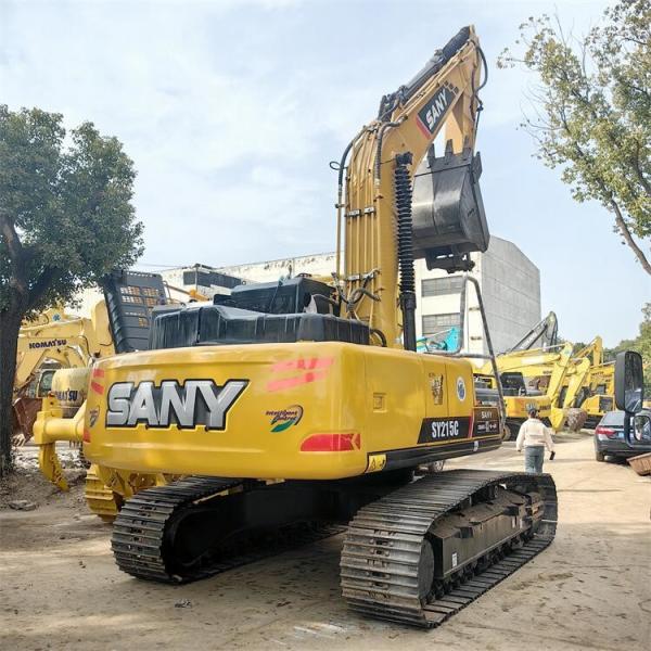 Quality Used Sany SY215C Hydraulic Crawler Excavator User Friendly Operation for sale