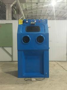 Fiber Glass Wet Blasting Cabinet Small Operating Size Manual Control Mode