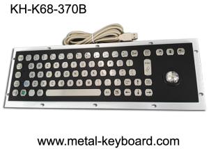 China Stable Performance Industrial Metal Computer Keyboard , Well Compatible Trackball Keyboard wholesale