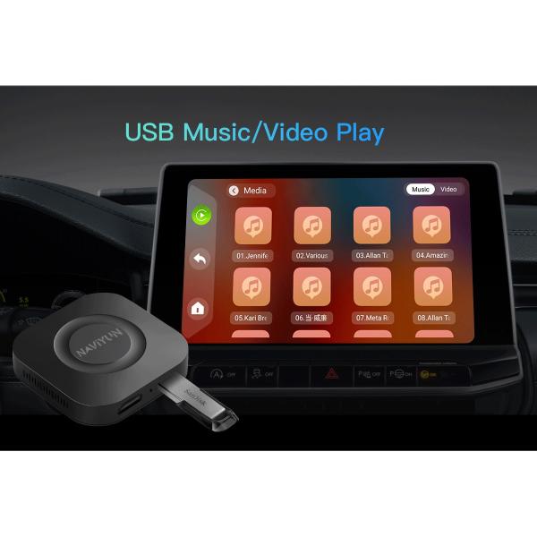 Tbox-plus 8GB 128GB Built-in GPS Wifi Wireless Carplay Android Auto Multimedia Netflix Youtube