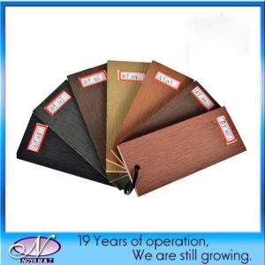 China Wood Grain Pattern WPC Decking Tiles with High Gloss Composite Wood Flooring wholesale
