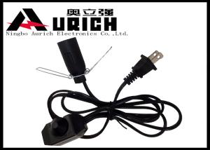 Electrical Ul Approved Salt Lamp Power Cord With Dimmer Switch E12 Lamp Holder
