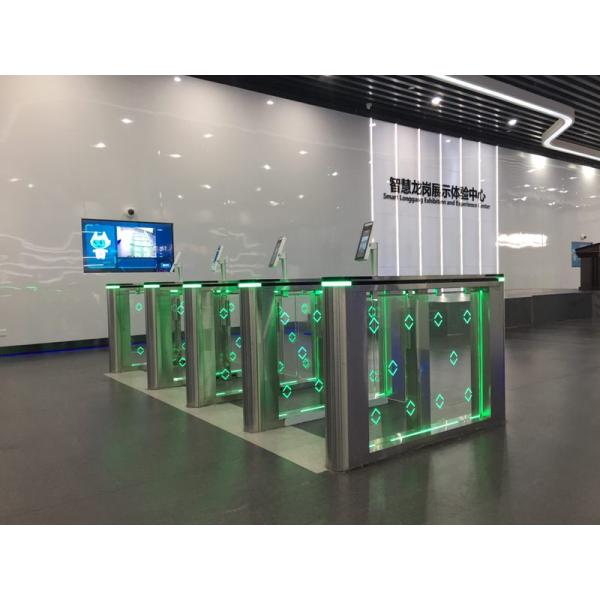 Office Security Swing Gate Integrated Design Acrylic Metal Plate For Access Control