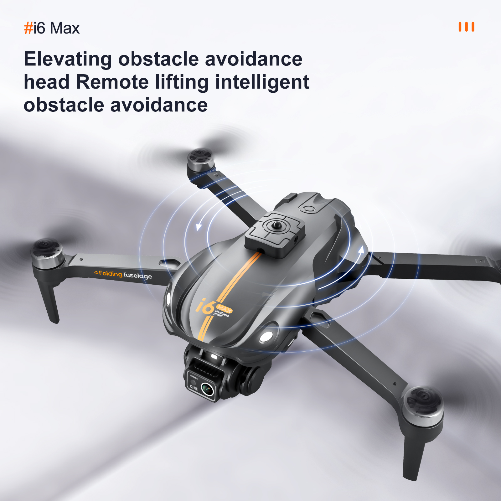 I6 Max Obstacle Avoidance Night 4k Dual Camera Aerial Fpv Drone Brushless Motor Wind Resistant Optical Flow Rc Quadcopter