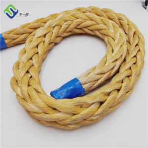 HMPE 12 Strand UHMWPE Rope Marine UHMWPE Rope 18mmx500m Coil