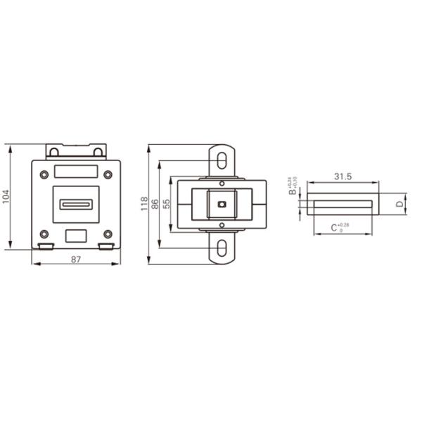 MSQ-30B 5/5A-300/5A mini current transformer ct current transformer