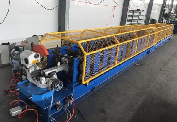 Quality Steel Pipe Roll Forming Machine , 7-12m / Min Capacity Water Gutter Roll Forming Machine for sale