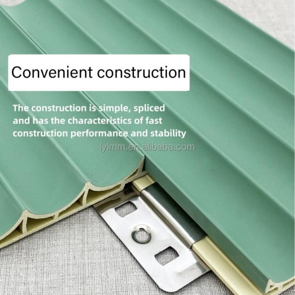 Brushed Surface WPC Panels PVC WPC Wall Panels for Indoor Interior Decoration Fence