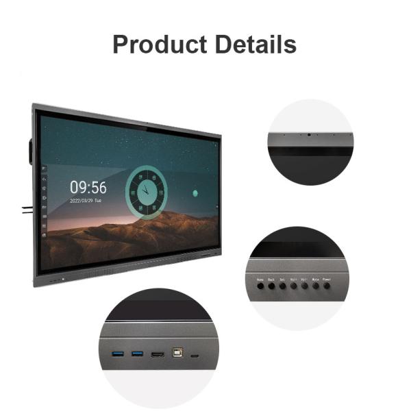 Schools Office 65 Inch Interactive Display Touchscreen 4K FCC certificate