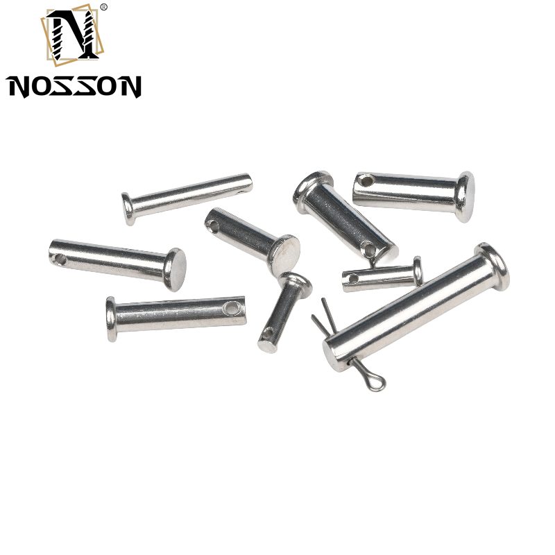 304 316 A2 A4 Stainless Steel Flat Head Safety Lock Clevis Pins for Food Processing Equipment Bright Finish Uncoated