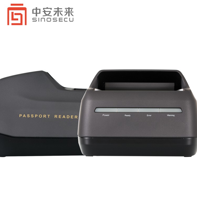 24 Bit Colour Depth Sinosecu Card Reader Passport Scanner with OCR MRZ Software USB 2.0
