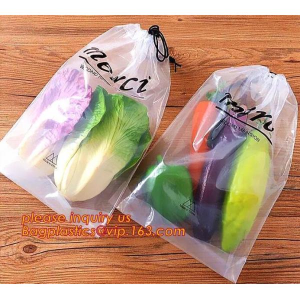 Biodegradable draw string pe bag logo printed poly pouch drawstring bags wholesale,outdoor plastic drawstring bag for sp