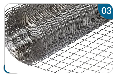 Corrosion Resistant 4 Gage 2x2 Galvanized Wire Mesh Roll Iron Plastic Coated Welded