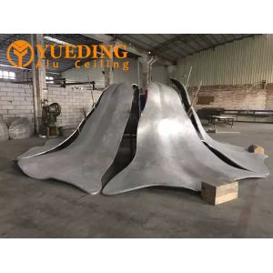 Cylindrical Square Column Aluminum Plate Customized Arc Shaped Hyperbolic Double