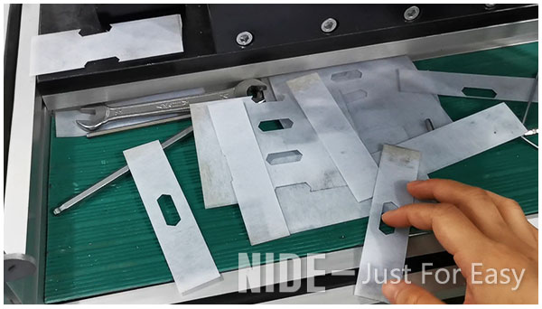 Automatic Dc Motor Insulation Paper Cutting Machine With Punching Hole