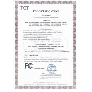 BTB TECHNOLOGY CO.LTD Certifications