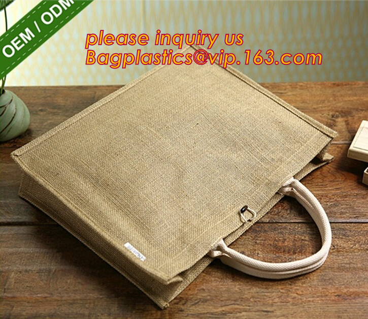 Large jute gift tote,jute shipping tote,jute cinch bag,reusable custom shopping tote jute bag,Promotional jute shopping