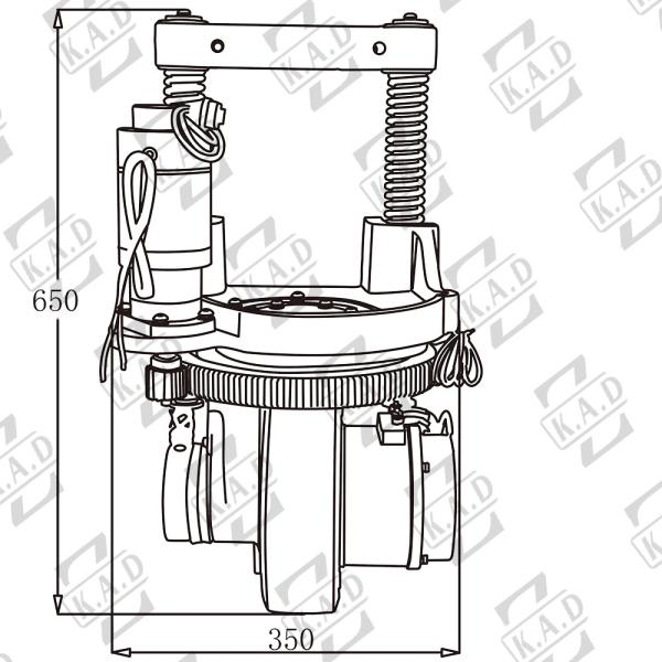 BLDC Forklift Electric Steering Drive Unit