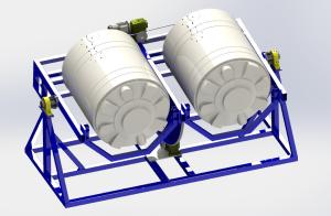 China Open Fire Rock And Roll Rotomoulding Machines / Rotary Moulding Machine wholesale