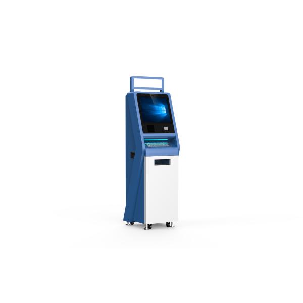 19 Inch Touch Screen A4 Printer Barcode Scanner Thermal Printer Kiosk For Hospital