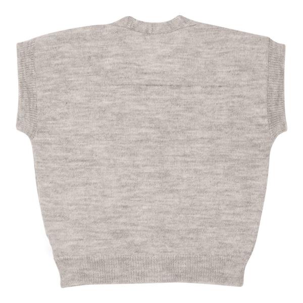 Unisex Kids Wool And Cotton Blend Knitted Pullover Sweater Vest Sleeveless Knit Waistcoat