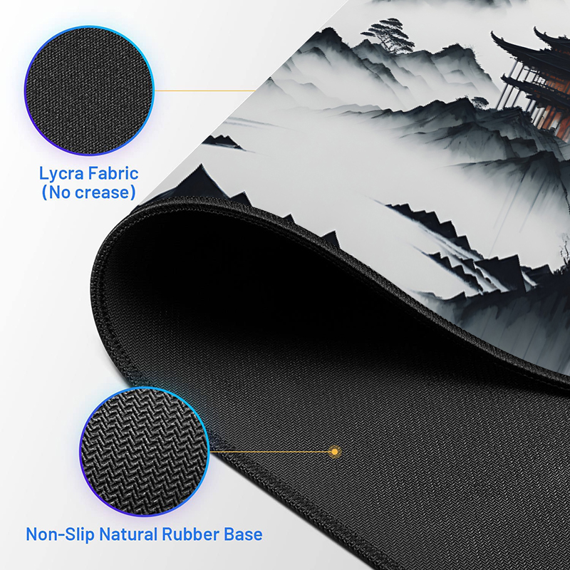 Table Game Custom Mouse Pads with Edging Packaging and Heat Transfer Printing